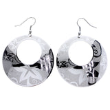 Mi Amore Flower Dangle-Earrings Silver-Tone