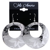 Mi Amore Flower Dangle-Earrings Silver-Tone