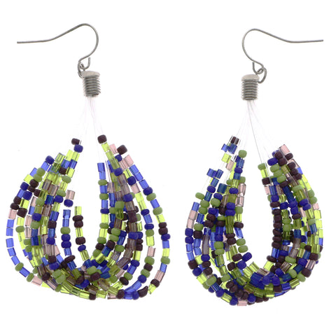 Mi Amore Dangle-Earrings Blue/Green