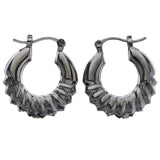Mi Amore Hoop-Earrings Black