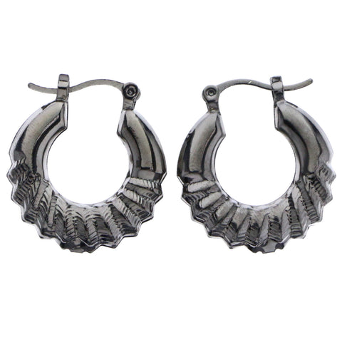 Mi Amore Hoop-Earrings Black