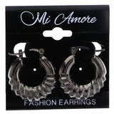 Mi Amore Hoop-Earrings Black
