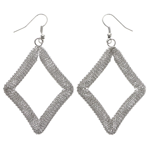 Mi Amore Dangle-Earrings Silver-Tone