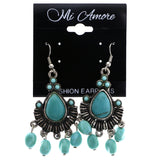 Mi Amore Dangle-Earrings Blue/Silver-Tone