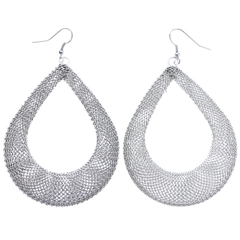 Mi Amore Dangle-Earrings Silver-Tone