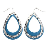 Mi Amore Dangle-Earrings Blue/Silver-Tone