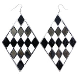 Mi Amore Dangle-Earrings Silver-Tone/Black