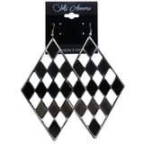 Mi Amore Dangle-Earrings Silver-Tone/Black