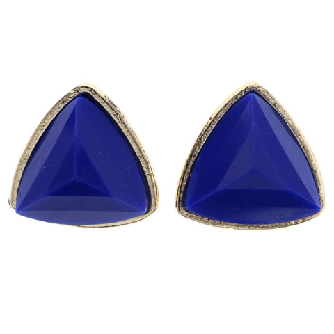Mi Amore Stud-Earrings Blue/Gold-Tone