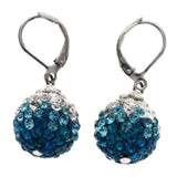 Mi Amore Dangle-Earrings Blue/Silver-Tone