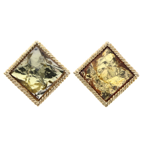 Mi Amore Stud-Earrings Yellow/Gold-Tone