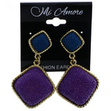 Mi Amore Drop-Dangle-Earrings Purple/Blue