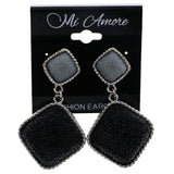 Mi Amore Drop-Dangle-Earrings Black/Gray