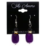 Mi Amore Dangle-Earrings Purple/Black