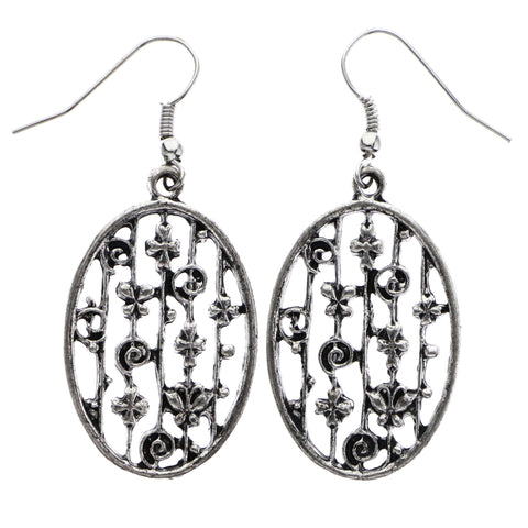 Mi Amore Dangle-Earrings Silver-Tone