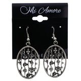 Mi Amore Dangle-Earrings Silver-Tone