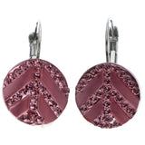 Mi Amore Dangle-Earrings Pink/Silver-Tone