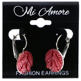 Mi Amore Dangle-Earrings Pink/Silver-Tone