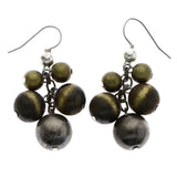 Mi Amore Dangle-Earrings Gold-Tone/Brown