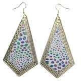 Mi Amore Glitter Rainbow  Dangle-Earrings White & Multicolor