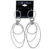 Mi Amore Dangle-Earrings Silver-Tone