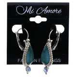Mi Amore Dangle-Earrings Blue/Silver-Tone