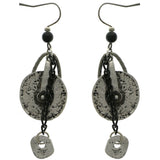 Mi Amore Dangle-Earrings Silver-Tone/Black