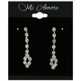 Mi Amore Dangle-Earrings Silver-Tone