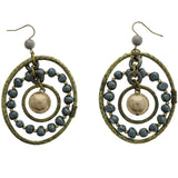 Mi Amore Dangle-Earrings Gold-Tone/Gray