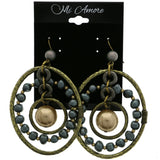 Mi Amore Dangle-Earrings Gold-Tone/Gray