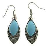Mi Amore Dangle-Earrings Silver-Tone/Blue
