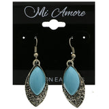 Mi Amore Dangle-Earrings Silver-Tone/Blue