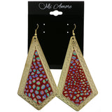 Mi Amore Rainbow Spots Dangle-Earrings Gold-Tone/Multicolor