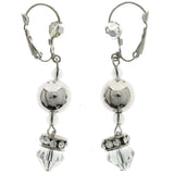Mi Amore Dangle-Earrings Silver-Tone/Clear