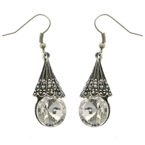 Mi Amore Dangle-Earrings Silver-Tone