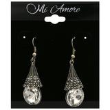 Mi Amore Dangle-Earrings Silver-Tone