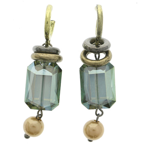 Mi Amore Dangle-Earrings Bronze-Tone/Green