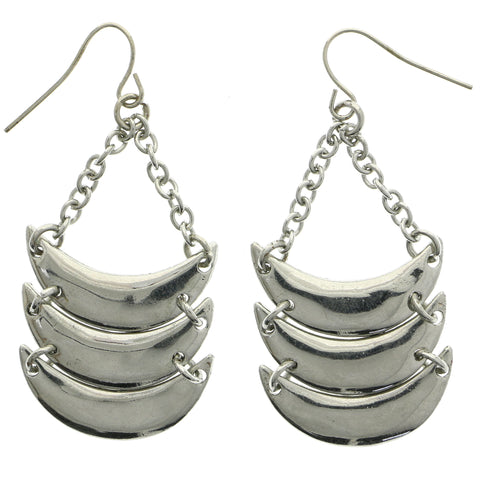 Mi Amore Dangle-Earrings Silver-Tone