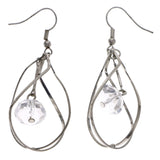 Mi Amore Dangle-Earrings Silver-Tone/Clear