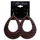 Mi Amore Dangle-Earrings Bronze-Tone/Black