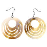 Mi Amore Dangle-Earrings White/Silver-Tone