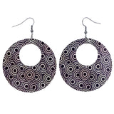 Mi Amore Retro  Dangle-Earrings Black/White