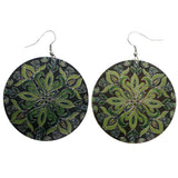 Mi Amore Flower Dangle-Earrings Green
