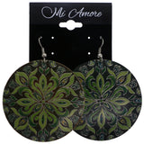 Mi Amore Flower Dangle-Earrings Green