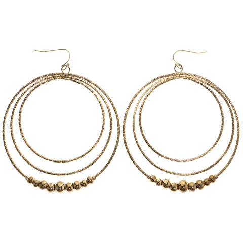 Mi Amore Dangle-Earrings Gold-Tone