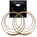 Mi Amore Dangle-Earrings Gold-Tone