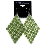 Mi Amore Dangle-Earrings Green/White