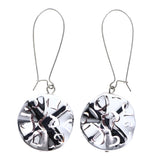 Mi Amore Heart Dangle-Earrings Silver-Tone/Clear