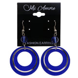 Mi Amore Dangle-Earrings Blue/Silver-Tone