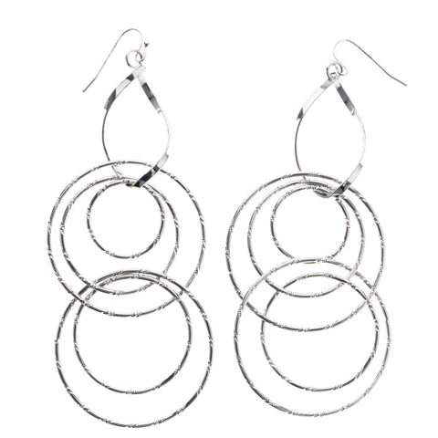 Mi Amore Dangle-Earrings Silver-Tone